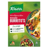 Knorr wereldgerechten Mexicaanse burrito's achterkant