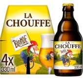 La Chouffe Bier achterkant