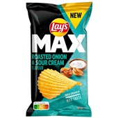 Lay's max roast onion & sour cream voorkant