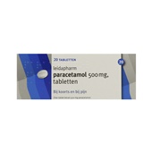 Leidapharm paracetamol 500mg voorkant