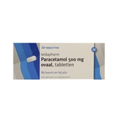 Leidapharm paracetamol ovaal 500 mg voorkant