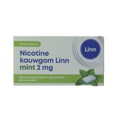 Linn nicotine kauwgom mint voorkant