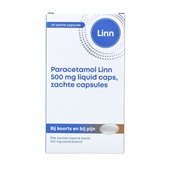 Linn paracetamol zachte capsules voorkant