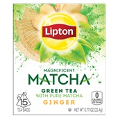 Lipton green tea  matcha ginger voorkant