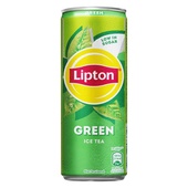Lipton ice tea green blik 4-pack voorkant