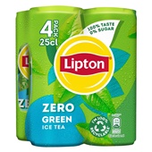 Lipton ice tea green zero voorkant