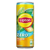 Lipton ice tea peach zero voorkant