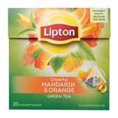 Lipton theezakjes groene thee madrin orange voorkant
