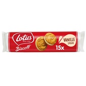 Lotus biscoff sandwich cookie vanille voorkant