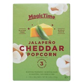 Magic Time jalapeño cheddar popcorn voorkant
