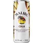 Malibu Malibu Rum Can Cola voorkant