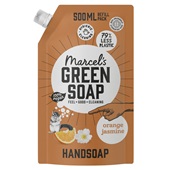 Marcel's Green Soap handzeep navulverpakking orange jasmine voorkant