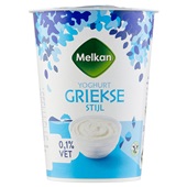 Melkan Griekse yoghurt 0,1% voorkant
