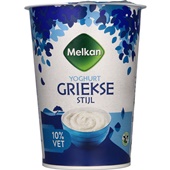 Melkan yoghurt Griekse 10% voorkant