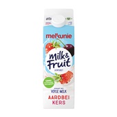 Melkunie Milk & Fruit Drinkyoghurt Aardbei/Kers voorkant