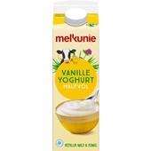 Melkunie yoghurt vanille halfvol voorkant