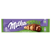 Milka chocolade
 hazelnoot
 voorkant