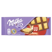 Milka Chocolade Tablet Lu voorkant