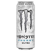Monster energy drink ultra white voorkant