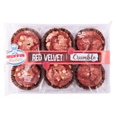 Muffin Masters red velvet crumble cake voorkant