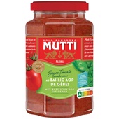 Mutti pastasaus basilicum achterkant