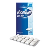 Nicotinell kauwgom cool mint voorkant