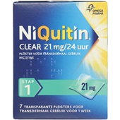 Niquitin pleisters 21 mg stoppen met roken voorkant