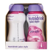 Nutricia Juice Style Bosvruchten 4x200 ml achterkant