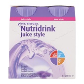 Nutricia Juice Style Cassis 4x200 ml voorkant