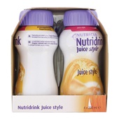 Nutricia Juice Style Sinaas 4x200 ml achterkant