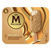 Ola Magnum double gold caramel billionaire voorkant