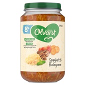 Olvarit baby/peuter maaltijd spaghetti bolognese voorkant