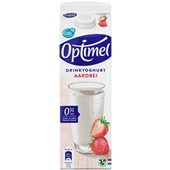 Optimel Drinkyoghurt aardbei 0% vet voorkant