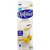 Optimel Magere yoghurt vanille 0% vet voorkant