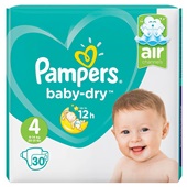 Pampers Baby Dry Luiers 4 Maxi voorkant