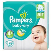 Pampers Baby Dry luiers 4+ Maxi Plus luiers voorkant