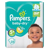 Pampers Baby Dry Luiers 5+ Junior Plus voorkant