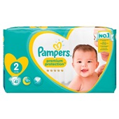 Pampers premium protection luiers new baby maat 2 voorkant