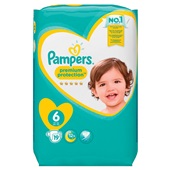 Pampers premium protection luiers XL 6 carry pack voorkant