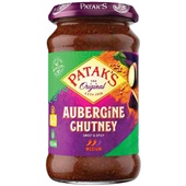 Patak's chutney  aubergine  voorkant
