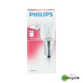 Philips koelkastlamp 15 watt maat e14 voorkant