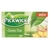 Pickwick Green tea ginger & lemongrass voorkant
