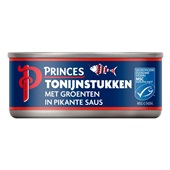 Princes tonijnstukken in groenten met pikante saus voorkant