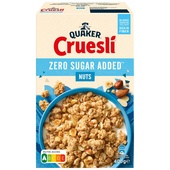 Quaker Cruesli Zero Sugar Added Noten voorkant