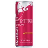 Red Bull energy drink peer kaneel voorkant