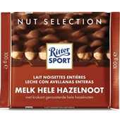 Ritter Sport melkchocolade hele hazelnoot voorkant