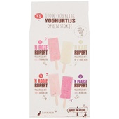 Rupert on a stick yoghurtijs met seizoensfruit voorkant