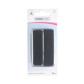 Sorbo zwart klittenband zelfklevend voorkant