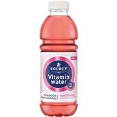 Sourcy vitaminewater framboos cranberry 0% voorkant