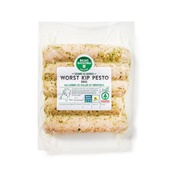 Spar bbq worst kip pesto voorkant